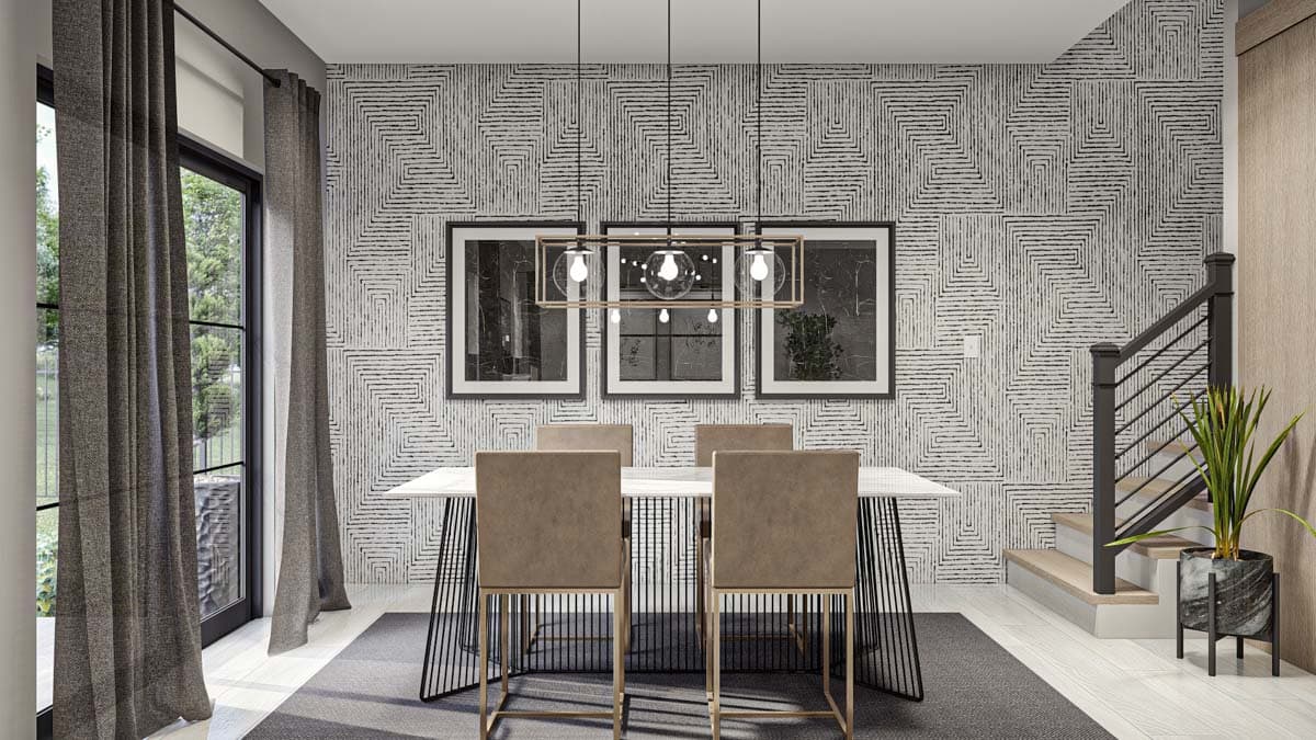 Plan 623309DJ: 3-Bedroom Modern Home Plan with 2-Car Garage - 1593 Sq Ft - Image #7 - Contemporary, Mid Century Modern, Modern, Northwest, Prairie