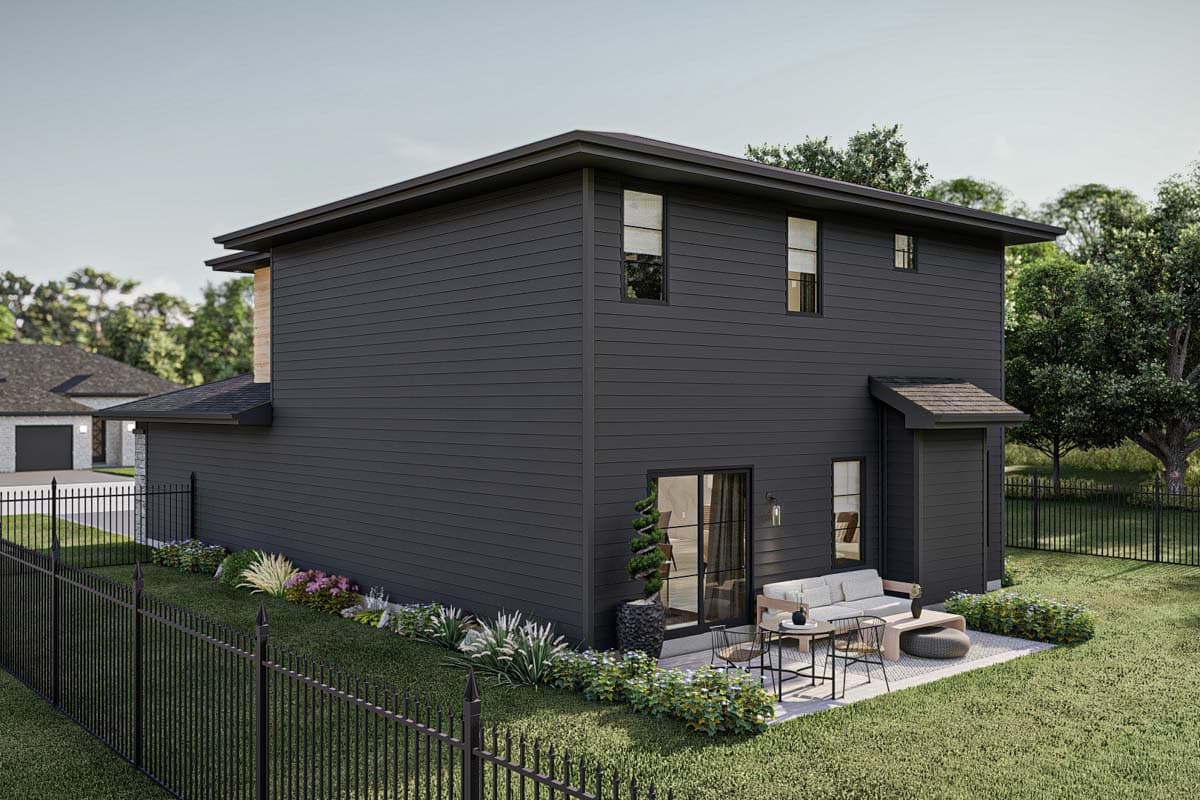 Plan 623309DJ: 3-Bedroom Modern Home Plan with 2-Car Garage - 1593 Sq Ft - Image #14 - Contemporary, Mid Century Modern, Modern, Northwest, Prairie