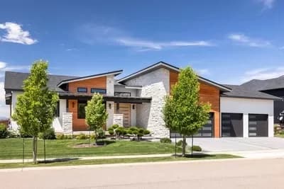 Modern Prarie-Style House Plan with Lower Level Expansion - 2750 Sq Ft