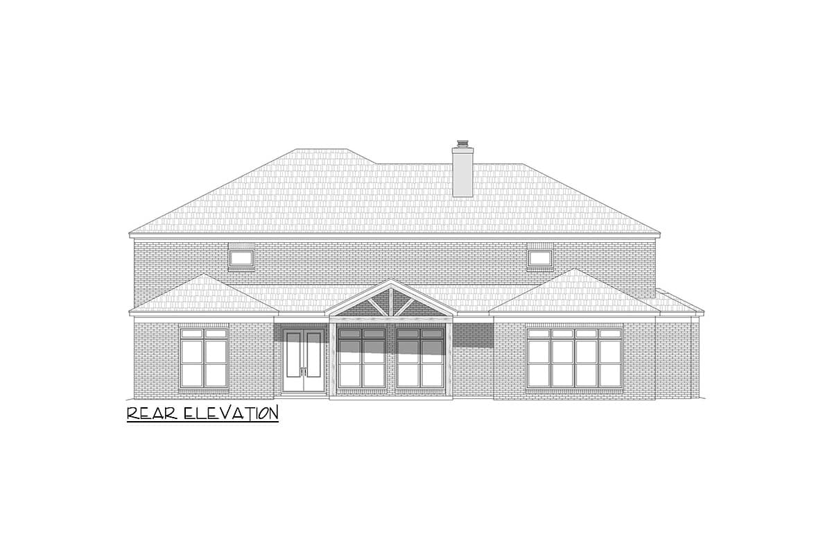 Plan 680225VR: 6 Bed House Plan with Elevator and Home Office - 5622 Sq Ft - Image #4 - European, Southern, Transitional