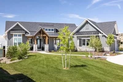 Mountain Craftsman House Plan with Angled 3-Car Garage - 2620 Sq Ft