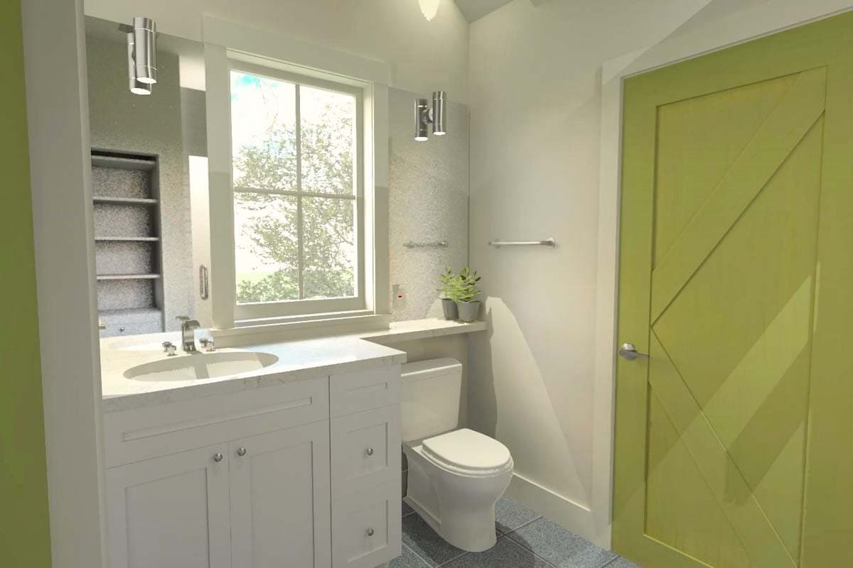 Plan 765051TWN: One-Bed Garage Apartment with ADU Potential - 672 Sq Ft - Image #10 - Carriage, Cottage, Country, Craftsman, Traditional