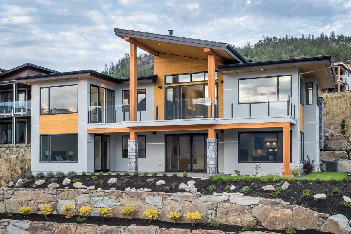 Plan 144102UPR: Modern Lake House Plan with Lower Level Rec Room - 3320 Sq Ft - Image #4 - Mid Century Modern, Modern, New American