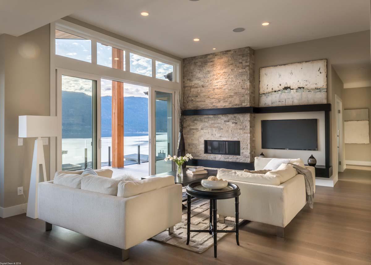 Plan 144102UPR: Modern Lake House Plan with Lower Level Rec Room - 3320 Sq Ft - Image #8 - Mid Century Modern, Modern, New American