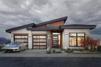 Modern 4 Bed House Plan for a Rear Sloping Lot - 3138 Sq Ft