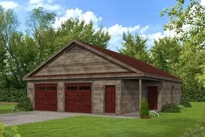 2-Car Garage with Large Studio in Back - 773 Sq Ft