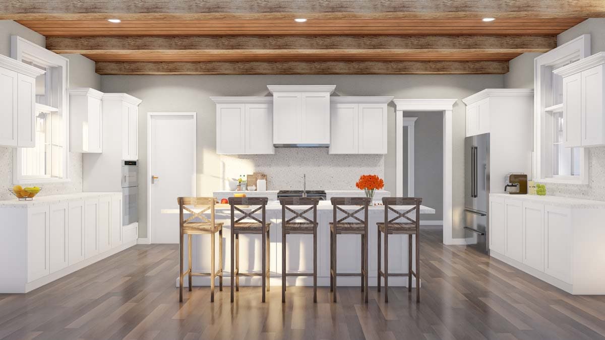 Plan 70867MK: Country House Plan with Wrap Around Porch and Bonus Expansion - 2993 Sq Ft - Image #13 - Barndominium, Country, Mountain, Rustic