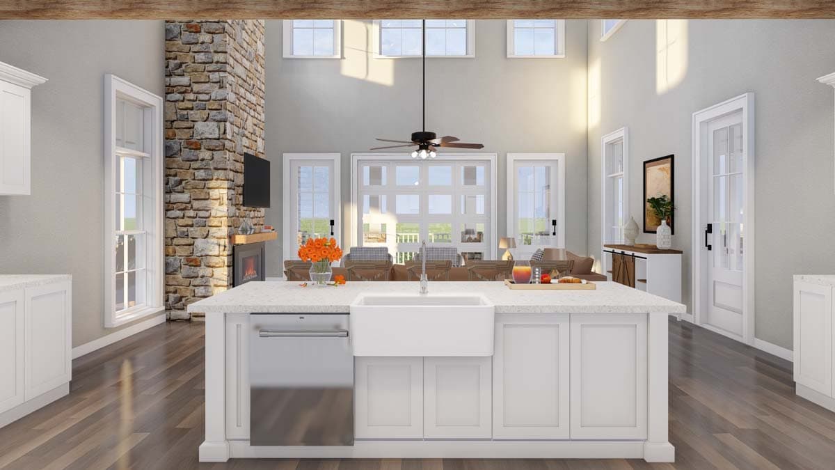 Plan 70867MK: Country House Plan with Wrap Around Porch and Bonus Expansion - 2993 Sq Ft - Image #16 - Barndominium, Country, Mountain, Rustic