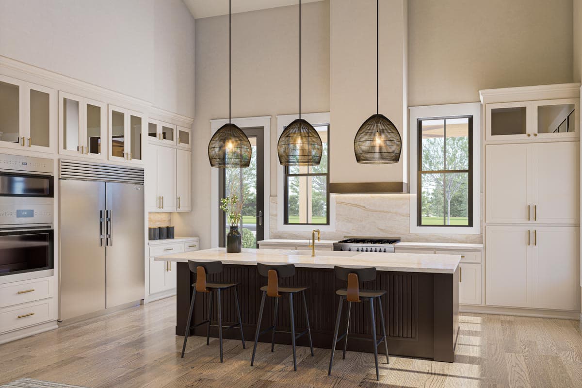 Plan 51951HZ: 4-Bed Modern Farmhouse Barndo-Style House Plan with Workshop Garage - 2500 Square Feet - Image #11 - Barndominium, Country, Modern Farmhouse, New American, Traditional