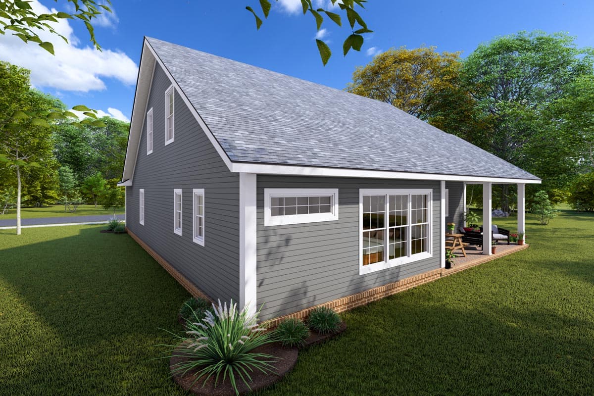 Plan 52333WM: Country House Plan with Upstairs Flex Room - 2025 Sq Ft - Image #4 - Country, Farmhouse, Traditional