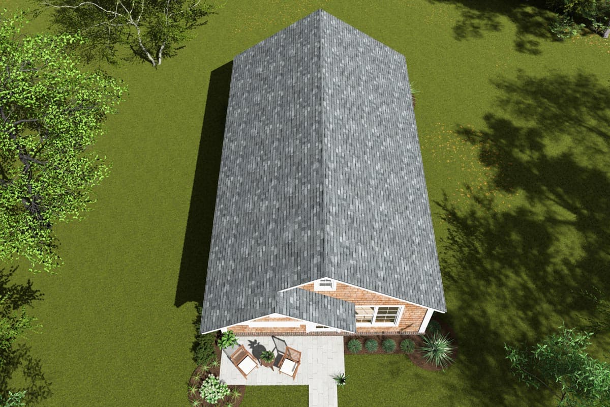 Plan 52336WM: 3 Bed ADU Cottage House Plan with Rental Property Potential - 785 Sq Ft - Image #5 - Cabin, Cottage, Country, Traditional