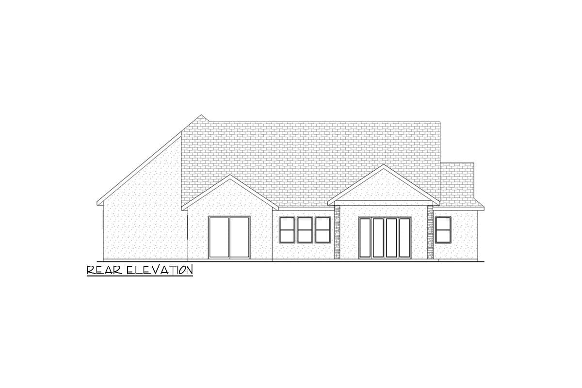 Plan 580068DFT: One-Story Mountain House Plan with RV Garage - 2509 Sq Ft - Image #4 - Craftsman, Mountain, New American, Ranch, Transitional