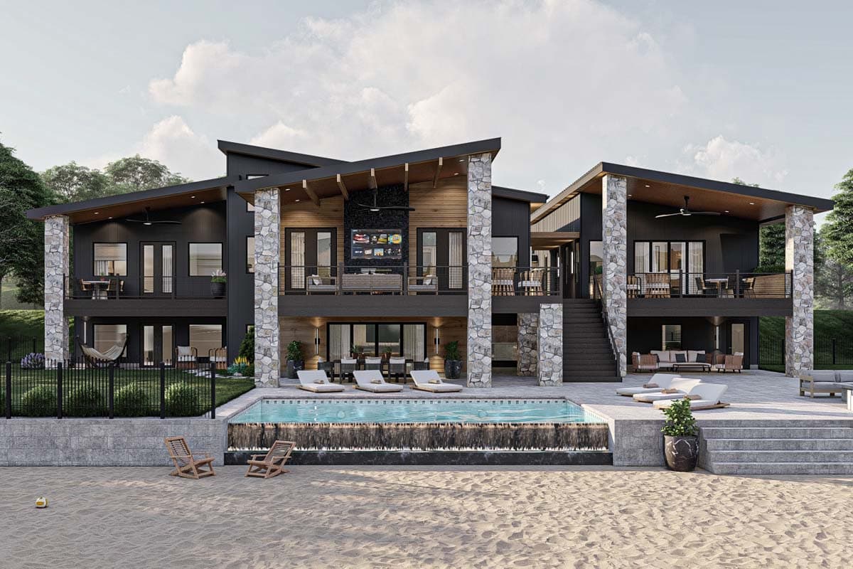 Plan 623310DJ: Luxurious Modern Home Plan with Private Apartment Suite and Basement Expansion Option - 2,921 Sq Ft - Image #17 - Modern, New American