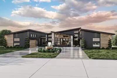 Luxurious Modern Home Plan with Private Apartment Suite and Basement Expansion Option - 2,921 Sq Ft