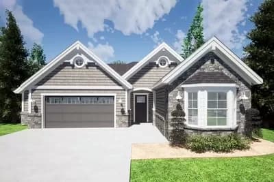 3-Bed Craftsman House Plan with 2-Car Garage - 2184 Sq Ft