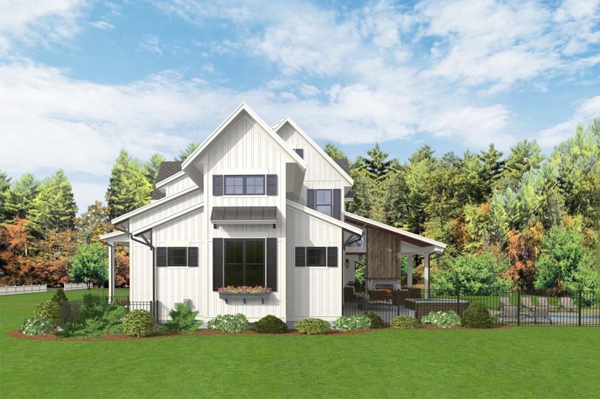 Plan 654017KNA: 5-Bed Modern Farmhouse Plan with Optionally Finished Lower Level Expansion - 3799 Sq Ft - Image #9 - Country, Modern Farmhouse, New American