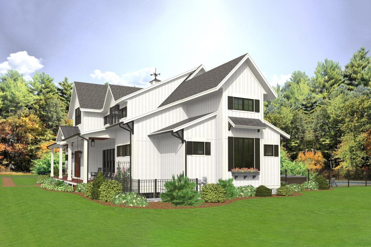 Plan 654017KNA: 5-Bed Modern Farmhouse Plan with Optionally Finished Lower Level Expansion - 3799 Sq Ft - Image #10 - Country, Modern Farmhouse, New American
