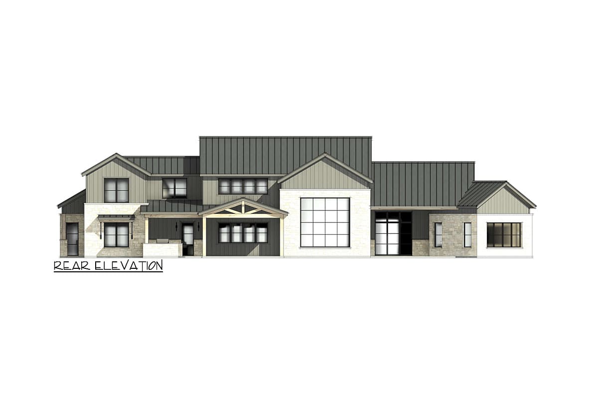 Plan 818101JSS: Modern Hill Country House Plan with Angled Master Suite - 4446 Sq Ft - Image #10 - Contemporary, Hill Country, Modern Farmhouse, New Orleans