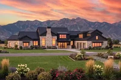 Modern Hill Country House Plan with Angled Master Suite - 4446 Sq Ft