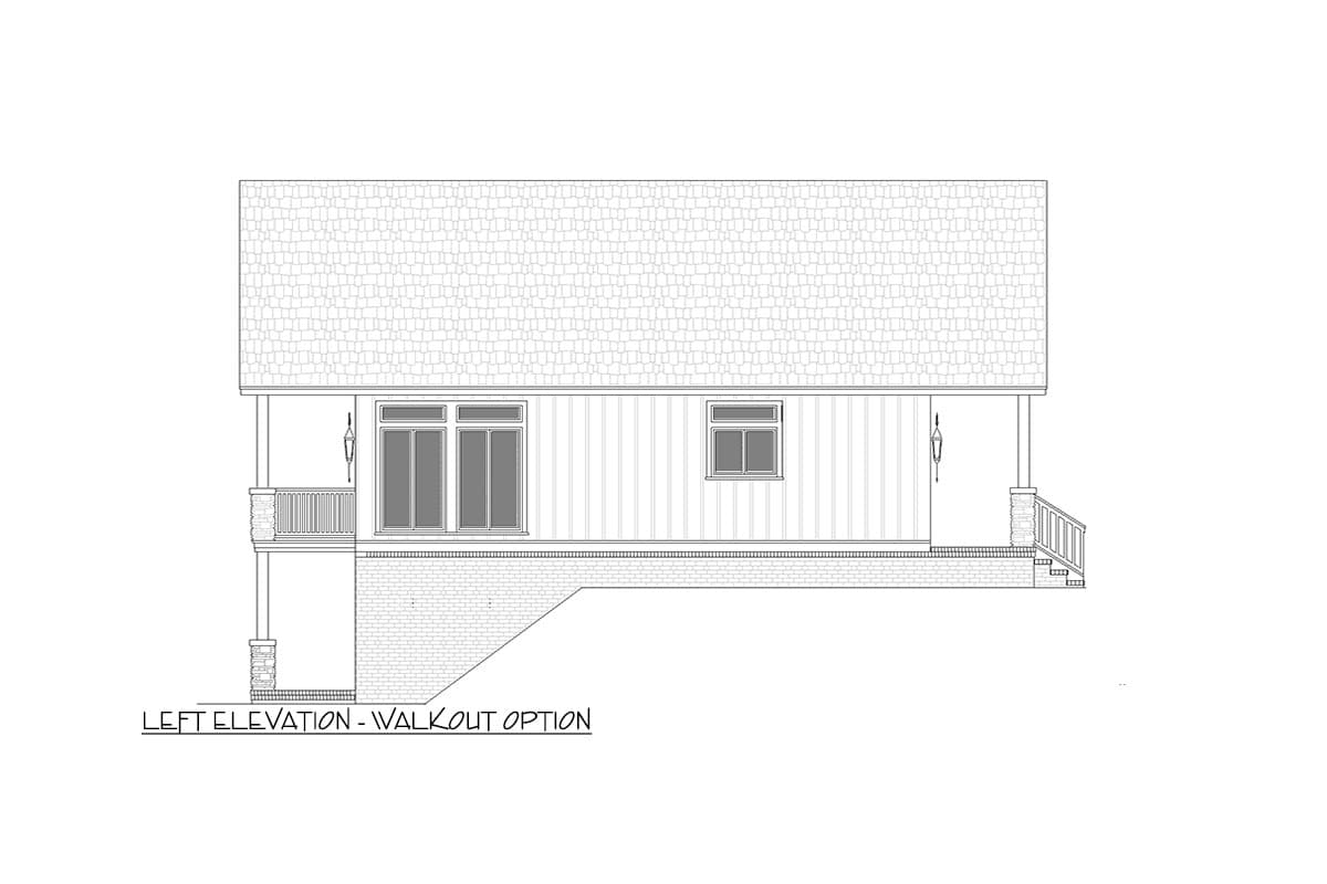 Plan 55233BR: Compact Cottage House Plan with 3 Beds and 2 Floors - Image #11 - Cottage, Country