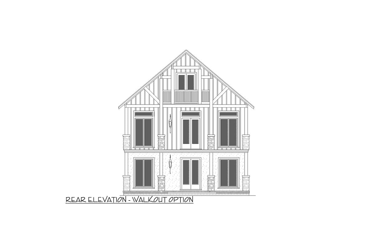 Plan 55233BR: Compact Cottage House Plan with 3 Beds and 2 Floors - Image #12 - Cottage, Country