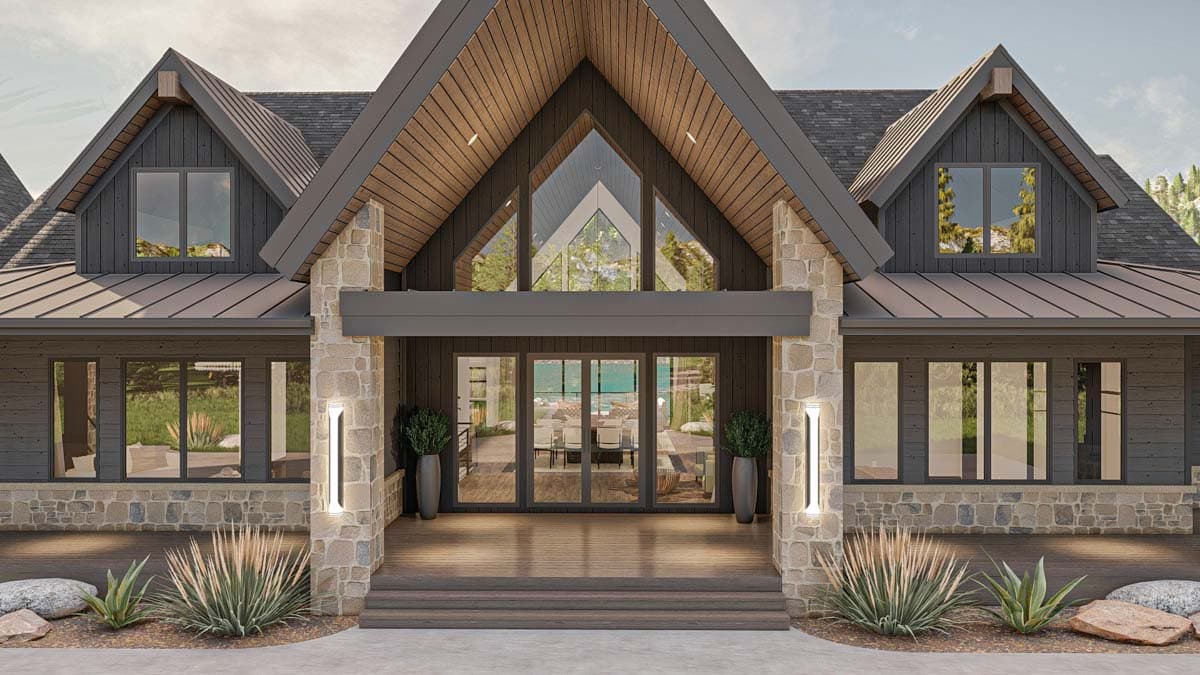 Plan 623311DJ: Mountain Retreat with Wrap Around Deck and a Vaulted Central Core - 2813 Sq Ft - Image #19 - Contemporary, Country, Mountain, New American, Scandinavian