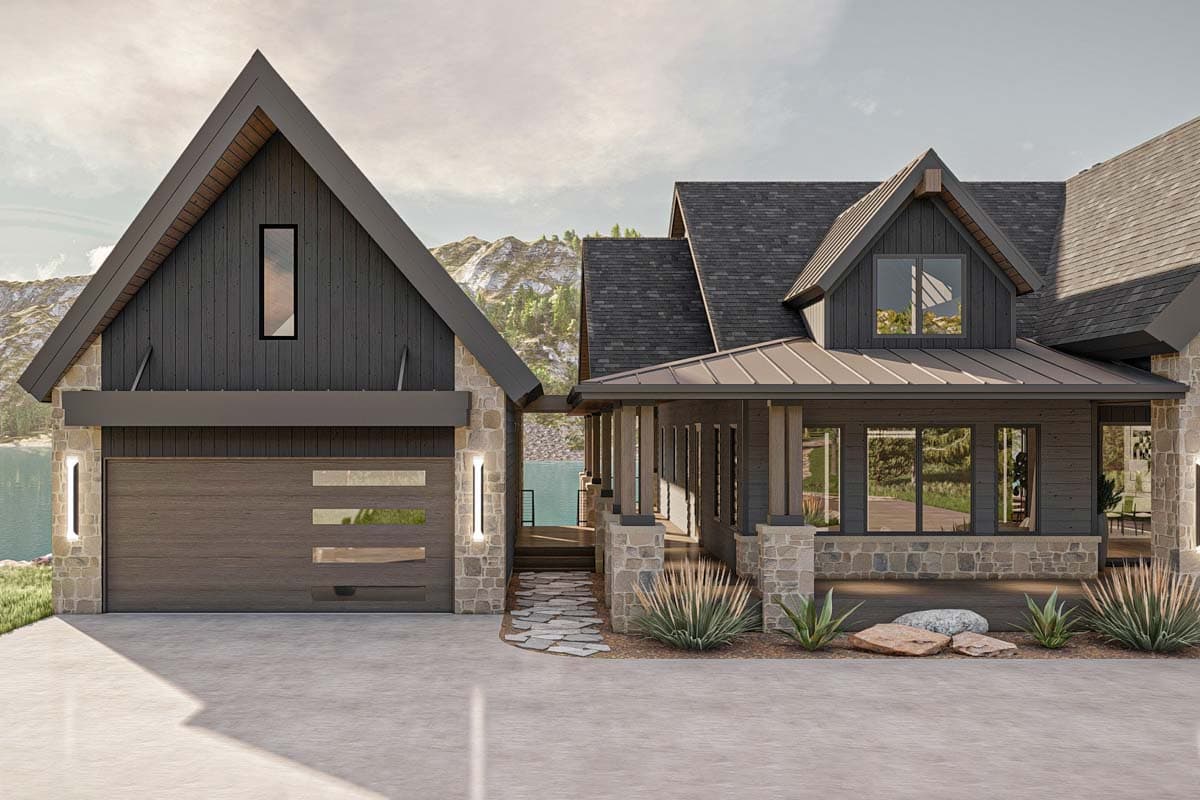 Plan 623311DJ: Mountain Retreat with Wrap Around Deck and a Vaulted Central Core - 2813 Sq Ft - Image #21 - Contemporary, Country, Mountain, New American, Scandinavian