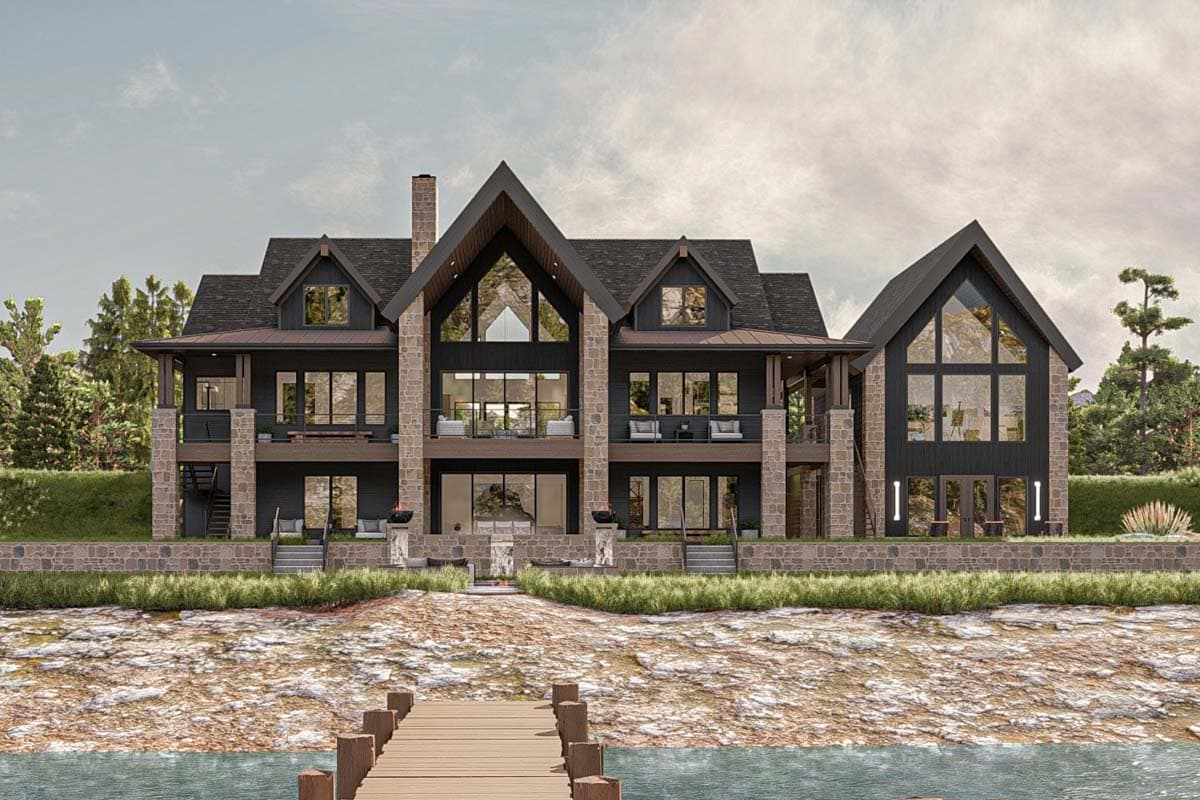 Plan 623311DJ: Mountain Retreat with Wrap Around Deck and a Vaulted Central Core - 2813 Sq Ft - Image #25 - Contemporary, Country, Mountain, New American, Scandinavian