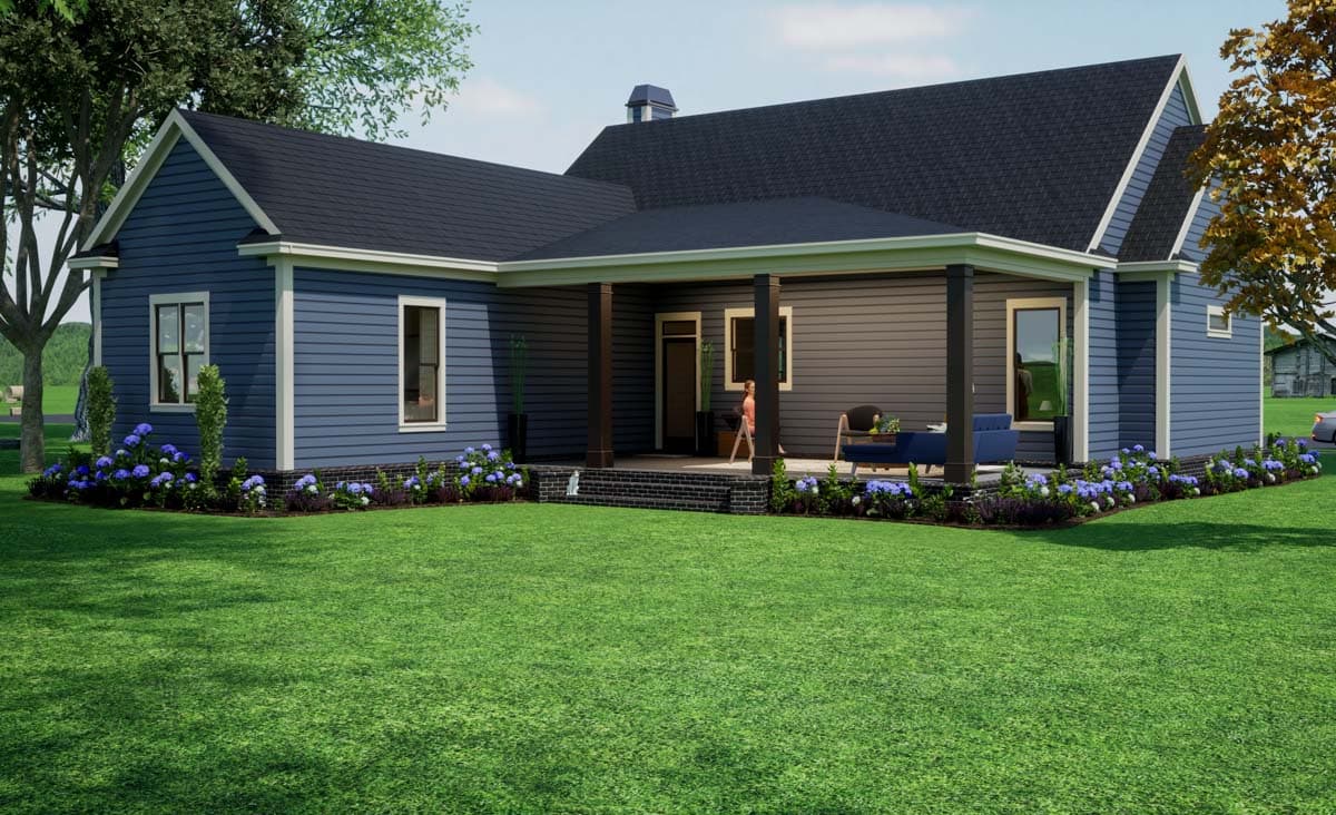 Plan 86401HH: 3 Bed Country House Plan with Front and Back Porches - 1631 Sq Ft - Image #7 - Country, Ranch, Traditional