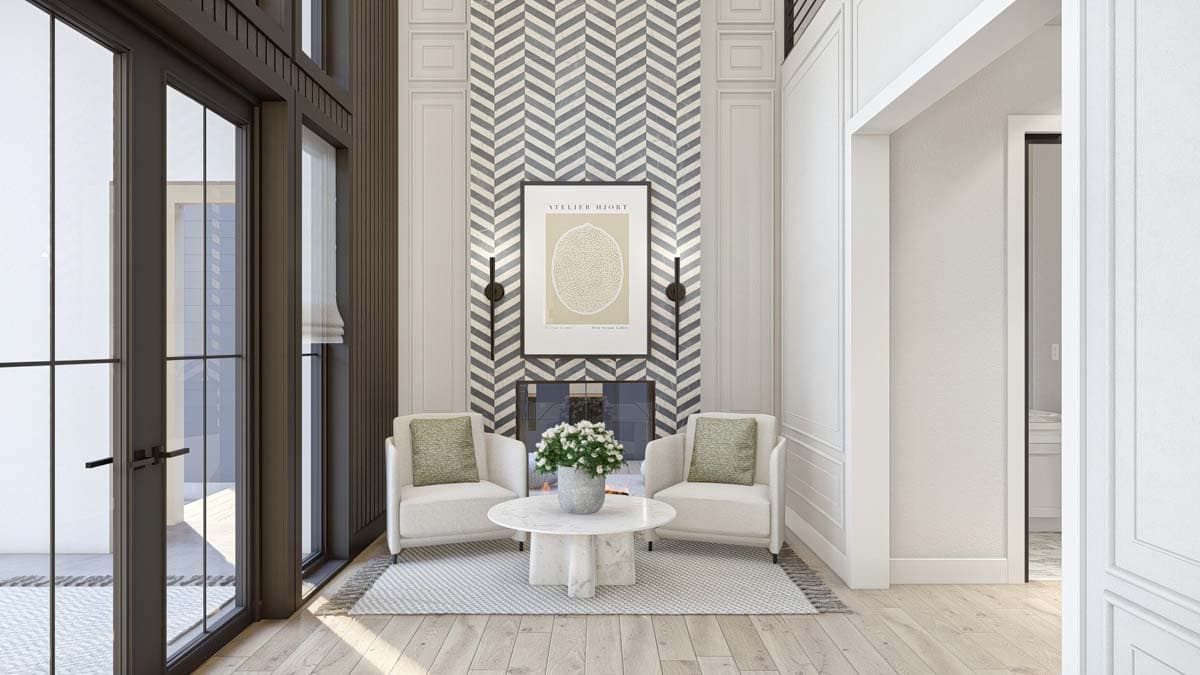 Plan 623312DJ: Lake House Plan with Dog Trot and Guest Suite - 4271 Sq Ft - Image #6 - Contemporary, New American, Scandinavian, Transitional