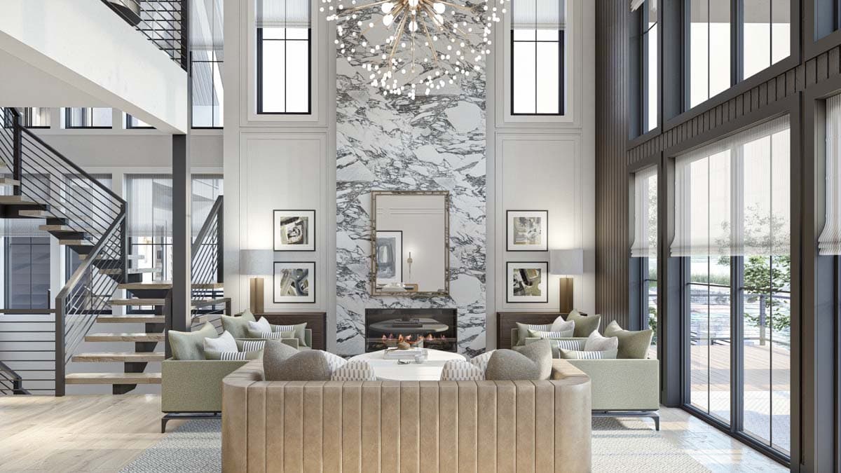 Plan 623312DJ: Lake House Plan with Dog Trot and Guest Suite - 4271 Sq Ft - Image #9 - Contemporary, New American, Scandinavian, Transitional