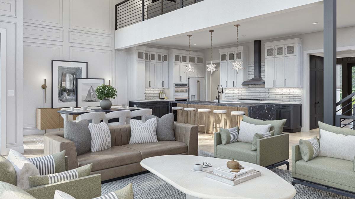 Plan 623312DJ: Lake House Plan with Dog Trot and Guest Suite - 4271 Sq Ft - Image #11 - Contemporary, New American, Scandinavian, Transitional