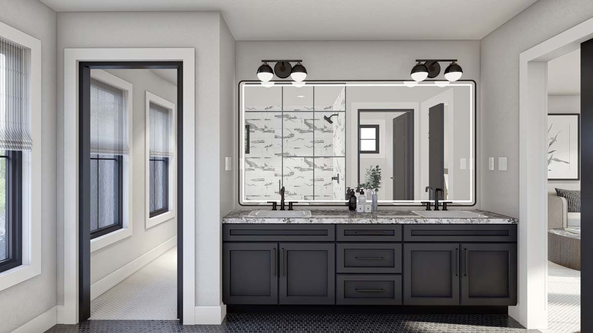 Plan 623312DJ: Lake House Plan with Dog Trot and Guest Suite - 4271 Sq Ft - Image #28 - Contemporary, New American, Scandinavian, Transitional