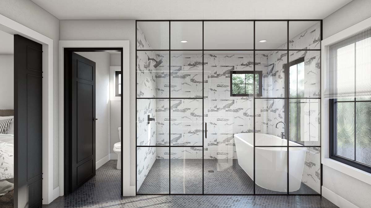 Plan 623312DJ: Lake House Plan with Dog Trot and Guest Suite - 4271 Sq Ft - Image #29 - Contemporary, New American, Scandinavian, Transitional