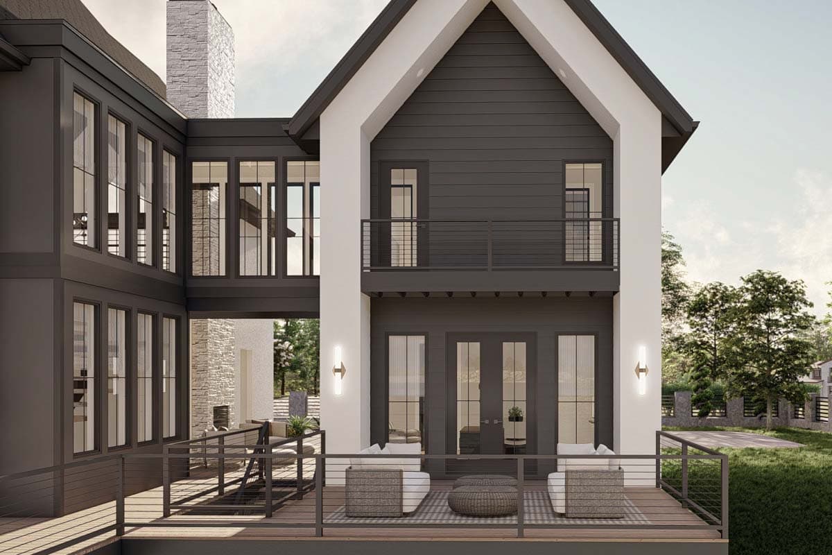 Plan 623312DJ: Lake House Plan with Dog Trot and Guest Suite - 4271 Sq Ft - Image #36 - Contemporary, New American, Scandinavian, Transitional