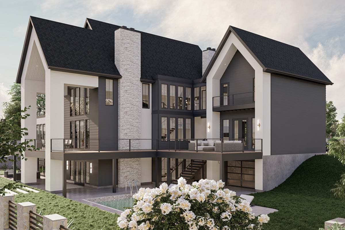 Plan 623312DJ: Lake House Plan with Dog Trot and Guest Suite - 4271 Sq Ft - Image #37 - Contemporary, New American, Scandinavian, Transitional