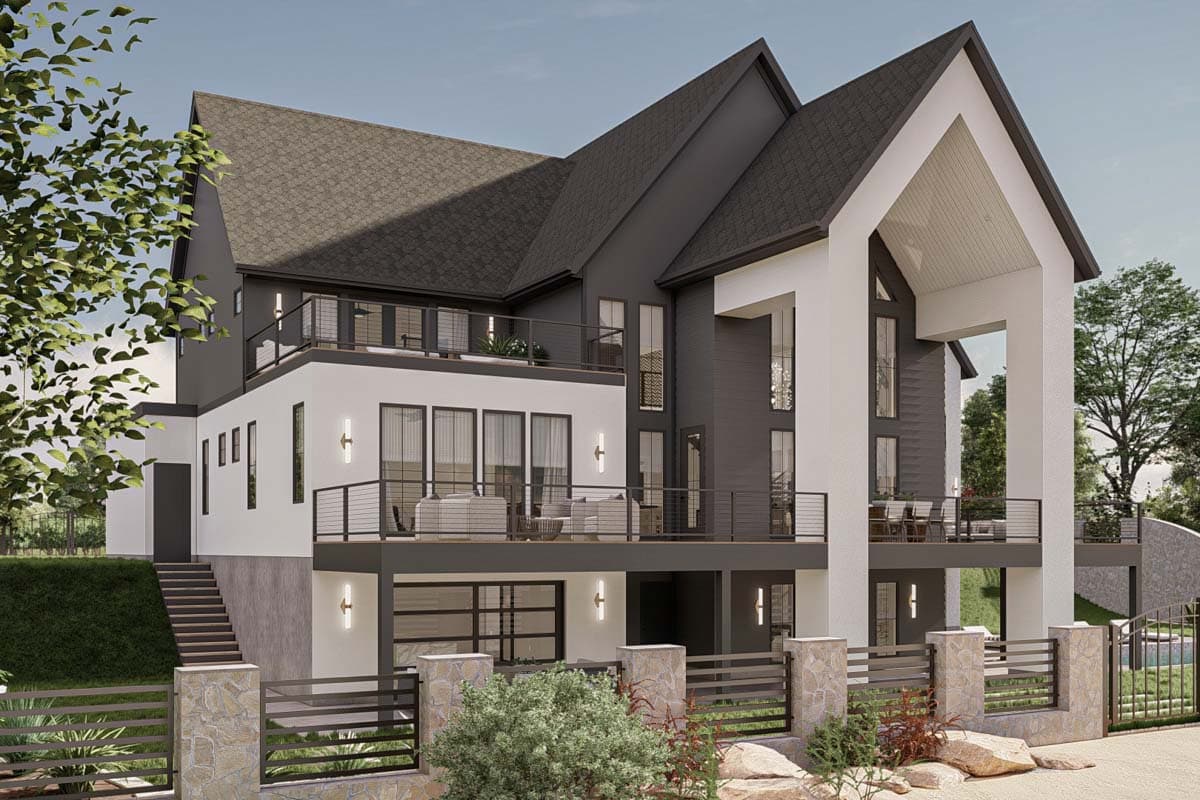 Plan 623312DJ: Lake House Plan with Dog Trot and Guest Suite - 4271 Sq Ft - Image #39 - Contemporary, New American, Scandinavian, Transitional