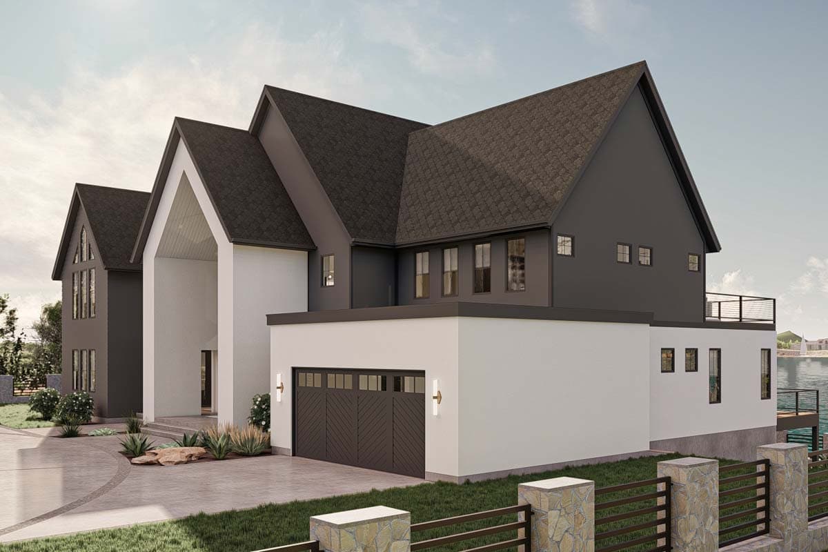 Plan 623312DJ: Lake House Plan with Dog Trot and Guest Suite - 4271 Sq Ft - Image #41 - Contemporary, New American, Scandinavian, Transitional