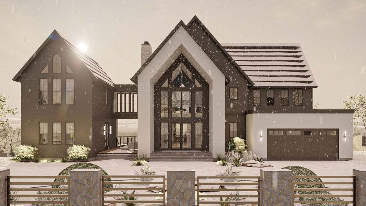 Plan 623312DJ: Lake House Plan with Dog Trot and Guest Suite - 4271 Sq Ft - Image #43 - Contemporary, New American, Scandinavian, Transitional