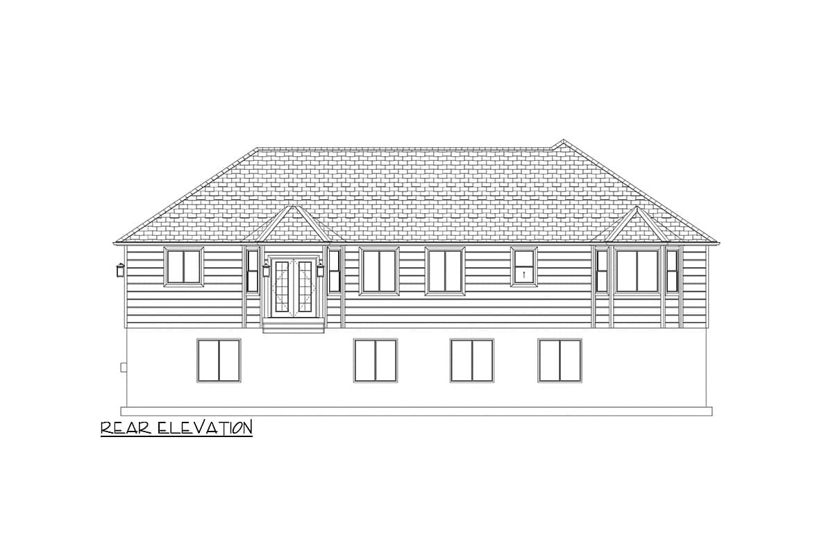 Plan 61479UT: 3-Bed One-Story House Plan with 2-Car Garage - 1914 Sq Ft - Image #25 - New American, Ranch, Transitional