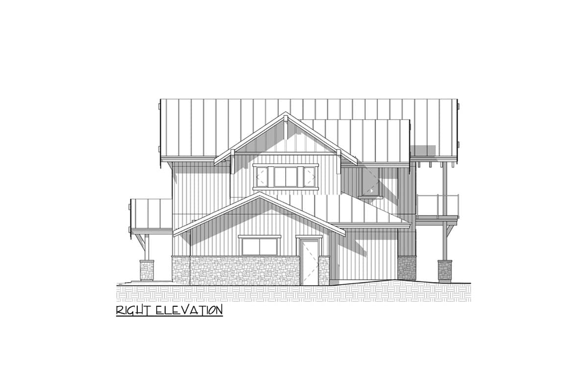 Plan 330015WLE: 3-Bed Mountain Craftsman House Plan with Two Story Great Room and Second Level Balcony - 2125 Sq Ft - Image #15 - Craftsman, Mountain