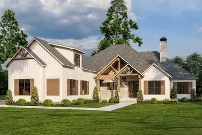 Mountain Craftsman House Plan with Outdoor Entertaining and Expansion - 3106 Sq Ft