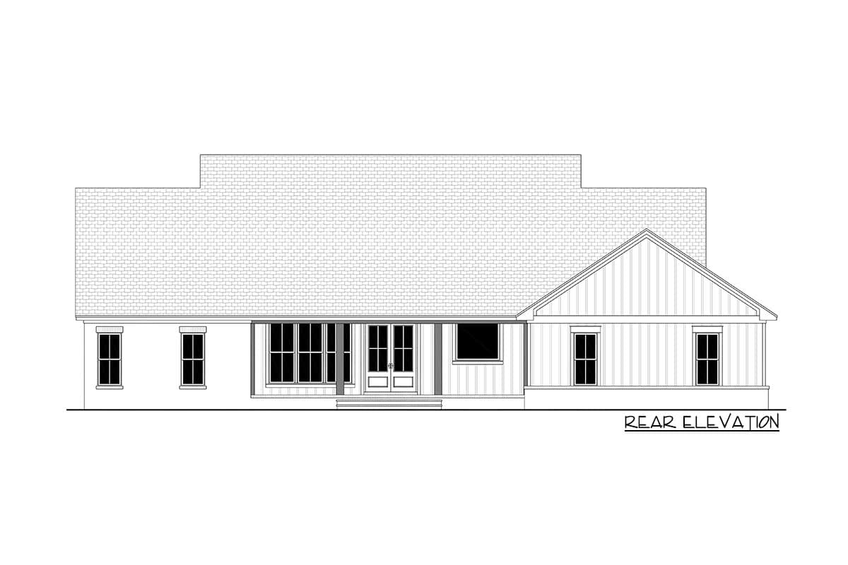 Plan 51953HZ: 4-Bedroom Sophisticated Modern Farmhouse Plan with Optional Bonus Suite Upstairs - Image #5 - Country, Modern Farmhouse, New American, Transitional