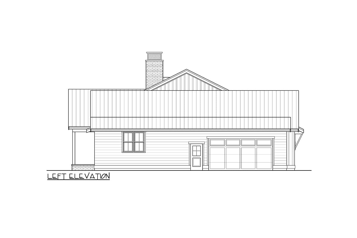 Plan 280193JWD: 4 Bed Modern Farmhouse with Vaulted Great Room - 2396 Sq Ft - Image #19 - Country, Farmhouse, Modern Farmhouse, New American