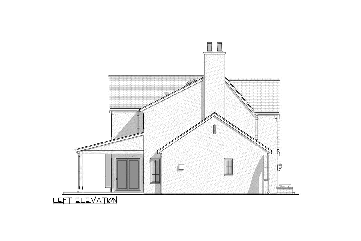 Plan 677042NWL: Contemporary English Cottage-Style House Plan with Upstairs Nursery - 2525 Sq Ft - Image #7 - Contemporary, European, New American, Transitional