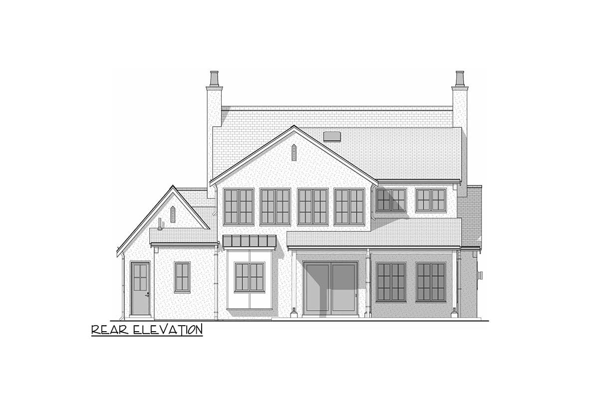 Plan 677042NWL: Contemporary English Cottage-Style House Plan with Upstairs Nursery - 2525 Sq Ft - Image #8 - Contemporary, European, New American, Transitional