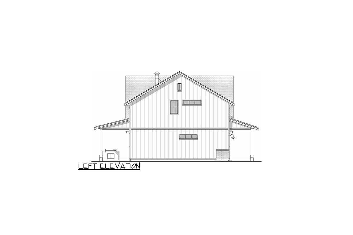 Plan 677043NWL: 5-Bed Modern Farmhouse Plan with 2-Story Living Room - 2606 Sq Ft - Image #5 - Country, Farmhouse, Modern Farmhouse