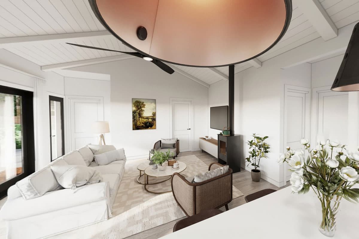 Plan 677045NWL: Country Home Plan with Flex Room and Covered Veranda - 1000 Sq Ft - Virtual Tour Cover Image - Cottage, Country, Southern