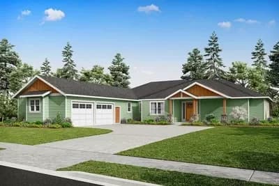 4 Bed One-Story House Plan with 2 Master Suites - 3004 Sq Ft