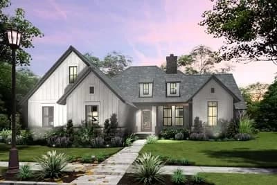Modern Farmhouse Plan with Flex Room and Bonus Expansion Under 2000 Square Feet